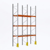 Majster Regál Palettenregale - Grundregal - 500 - 270 - 110 - 3 - 500 - 2 - wire mesh - protector, Pozinkované/Oranžová