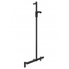 Keuco Axess Držadlo so sprchovou tyčou 70x130 cm, s držiakom sprchy, matná čierna 35014377013