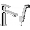 Hansgrohe Umyvadlová baterie Rebris S s bidetovou sprškou chrom 72215000