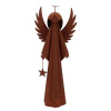 daan kromhout Hrdzavý antik plechový anjel s hviezdičkou Rusty Angel - 25*15*60 cm - daan kromhout
