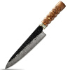 IZMAEL Damaškový kuchynský nôž Kenichi Chef/Hnedá 19.5 cm