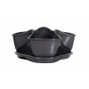 Kvetináč plast sivý Prosperplast 29,5 cm x 29,5 x 14 cm