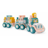 Didaktický vláčik BB Abrick Écoiffier s kockami s motívom zvieratiek od 12 mes