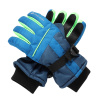 ALPINE PRO LORDO 2 Modrá/Tyrkysovo modrá DETSKÉ RUKAVICE S MEMBRÁNOU PTX GLOVES XS