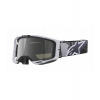 Brýle VISION 8 LAHND, ALPINESTARS (bílá/černá, zrcadlové stříbrné plexi) 2026