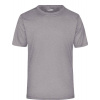 James & Nicholson | JN 358, Pánske žerzejové športové tričko, sivá light melange, 3XL