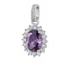 Brosway Elegantný strieborný prívesok Fancy Magic Purple FMP19