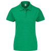 Fruit of the Loom Polokošile Lady-Fit 65/35 Polo, krátký rukáv, dámská COT163212t3902-retro heath M Melír zelená retro