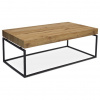Autronic Konferenčný stolík, 110x60x43 cm, doska MDF, dekor divoký dub, kov - čierny mat - AHG-264 OAK