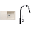 Set Blanco Legra XL 6 S + Blanco Mida-S Chróm biela soft