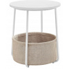 TRENDIE Stolík Flax biely