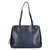 Elegantná dámska kožená kabelka Katana Paloma - modrá