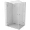 Mexen Lunar-B Duo výklopný sprchový kút 95 x 75 cm, priehľadný, chróm - 832-095L-075P-01-00