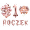 Balóny na párty - Sada balónikov pre 1 narodeniny rok Rose zlaté (Balóny na párty - Sada balónikov pre 1 narodeniny rok Rose zlaté)