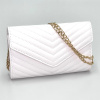 J&L Dámska listová spoločenská kabelka S1117 biela
