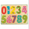 Bino Drevené hračky počítanie puzzle číslice Bino