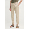 Nohavice Tommy Hilfiger pánske, béžová farba, strih chinos, MW0MW38861 33/34