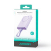 Joyroom Joyroom Power Bank Magnetic Wireless charging, MagSafe 15W, C+Lightning. PD 20W, 10000 mAh with Type-C - Lightning cable, Purple (JR-PBM01)
