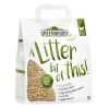 Greenwoods hrudkujúce stelivo z rastlinných vlákien 8 l (cca. 3,4 kg) nový dizajn