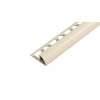 SP15 ukončovacia lišta C ACARA, PVC jazmín, 9 mm, 2,5 m