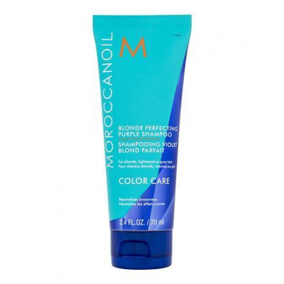 Moroccanoil Color Care Blonde Perfecting Purple Shampoo šampon pro neutralizaci žlutých tónů blond vlasů 70 ml pro ženy