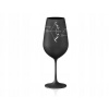 Poháre na biele víno Bohemia Crystal čierne 550 ml 1 ks