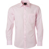 James & Nicholson Košile JN 678, popelínová, dlouhý rukáv COT02067804002-light pink M Růžová světlá