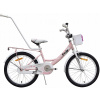 DETSKÝ BICYKEL 20 PALCOV BICYKEL PRE DIEVČA KOŠÍK VODIACÁ TYČ +