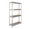 Meets-ecommerce UG Kovový regál profi 230x110x40, 4-7 políc Farba: Sivá, Počet polic: 4 police