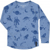 Merino tričko detské dlhý rukáv Geggamoja - Blue Astro Veľkosť: 110/116