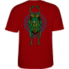 pánske tričko POWELL PERALTA MIKE VALLEY BUG TEE Garnet XXL