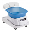 Masážna vanička a nastaviteľný vozík Azzurro Farba: Biela