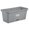 STEFANPLAST Samozavlažovací kvetináč NATURAL 80x40x34cm šedá