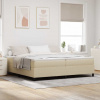 zahrada-XL Posteľ s pružinovým rámom Svetlo šedá a biela 203 x 200 x 60 cm 3337486