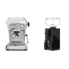 Ascaso Dream ONE, leštený hliník + Eureka Mignon Turbo, BL black