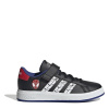 adidas X Marvel's Spider-Man Grand Court Shoes Childrens Blk/White/Blu 2 (34)