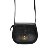 Dámska kabelka Gregorio 117 čierna kožená crossbody