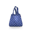 Reisenthel Skladacia taška Reisenthel Mini Maxi Shopper dark blue, light green dots