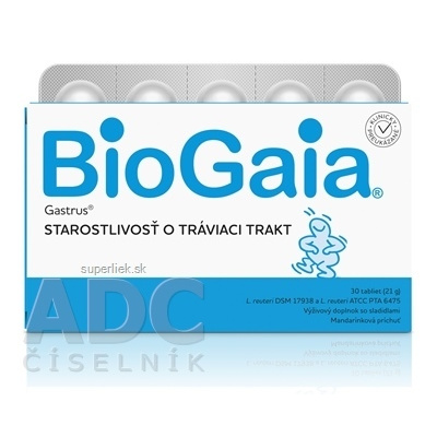 BioGaia Gastrus tbl 1x30 ks, 7350012555269