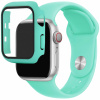AppleKing silikónový remienok s puzdrom s tvrdeným sklom pre Apple Watch 42mm - tyrkysový - možnosť vrátiť tovar ZADARMO do 30tich dní