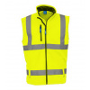 Yoko Reflexná softshellová vesta HV006 Hi-Vis Yellow L