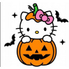 CUKROVÁ TLAČ jedlý obrázok na tortu Cukrová hmota na halloweensky kostým Hello Kitty