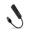 AXAGON HMA-GL3A 3x USB-A + GLAN, USB3.2 Gen 1 hub, metal, 20cm USB-A cable