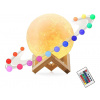 Lampa 3D Moon 14 cm, 12 farieb
