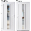 Lacné vchodové dvere plastové Soft WDS Magnus biele 98x198 cm, ľavé