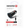 SWISSTEN CAR CHARGER 2,4A POWER WITH 2x USB + CABLE USB-C 20110908