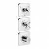 Axor Citterio E - Termostatický modul pod omietku pre 3 spotrebiče, chróm 36704000