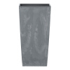 Plastový kvetináč s vložkou Urbi Square Beton Effect Dark 32,5 x 32,5 x 61 cm PROSPERPLAST