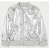 Detská bunda - Bomber H&M bunda 116 (H&M Bomber Bunda R.116 Striebro)