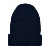 Recycled Yarn Waffle Knit Beanie - navy